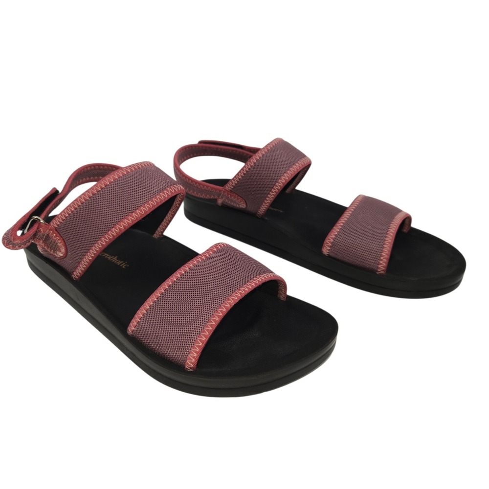 Aerothotic Slingback Sandals‎ Women 41 Purple Mesh Straps Comfort Walking Shoes